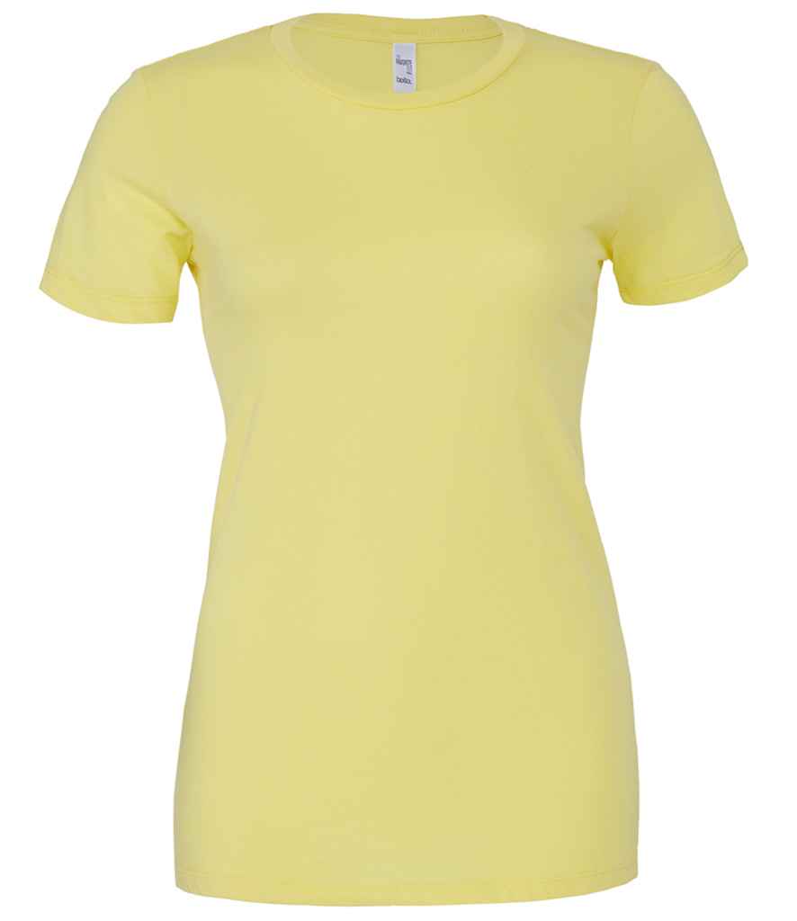 Bella Ladies Favourite T-Shirt in Yellow by Bella+Canvas — Custom branded clothing by Print Press, featuring premium embroidery produced in our specialist print lab in the UK.
