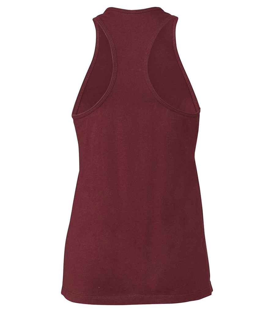 Bella Ladies Jersey Racer Back Tank Top in by Bella+Canvas — Custom branded clothing by Print Press, featuring premium embroidery produced in our specialist print lab in the UK.
