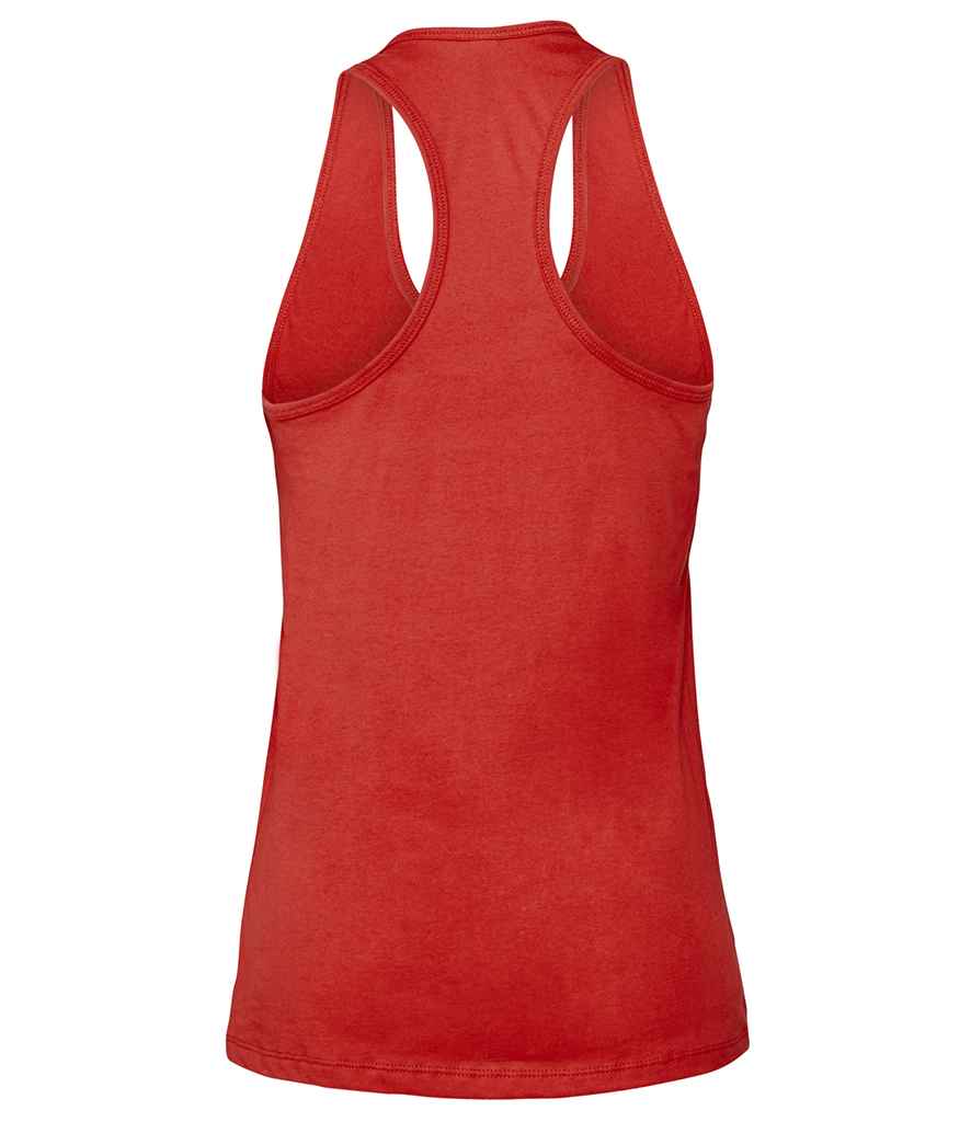 Bella Ladies Jersey Racer Back Tank Top in by Bella+Canvas — Custom branded clothing by Print Press, featuring premium embroidery produced in our specialist print lab in the UK.