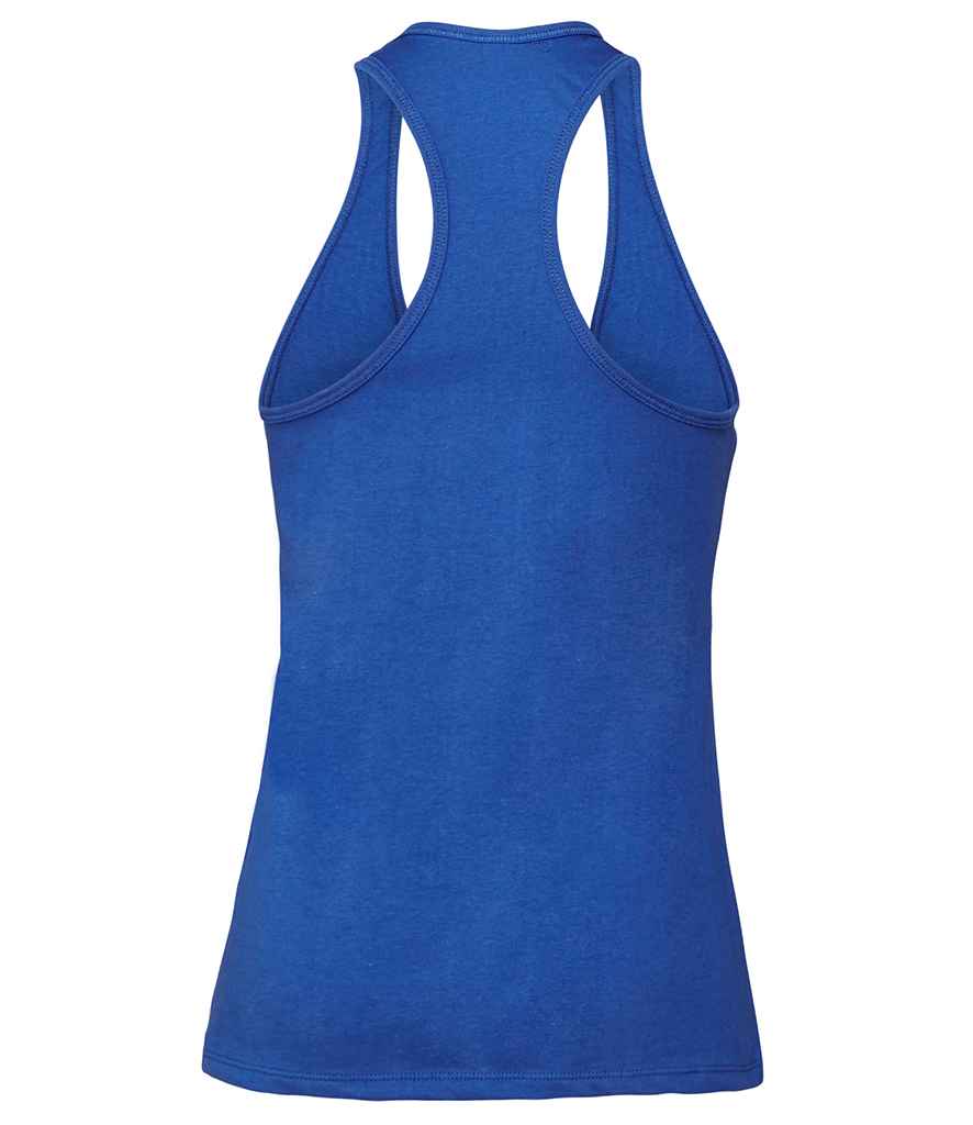 Bella Ladies Jersey Racer Back Tank Top in by Bella+Canvas — Custom branded clothing by Print Press, featuring premium embroidery produced in our specialist print lab in the UK.