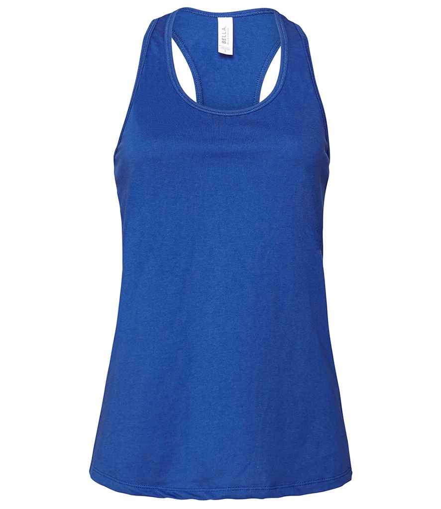 Bella Ladies Jersey Racer Back Tank Top in True Royal by Bella+Canvas — Custom branded clothing by Print Press, featuring premium embroidery produced in our specialist print lab in the UK.