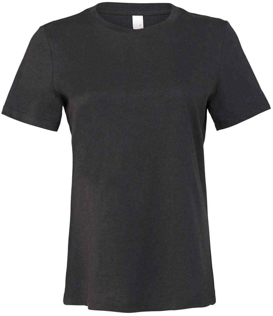 Bella Ladies Relaxed Jersey T-Shirt in Dark Grey Solid by Bella+Canvas — Custom branded clothing by Print Press, featuring premium embroidery produced in our specialist print lab in the UK.