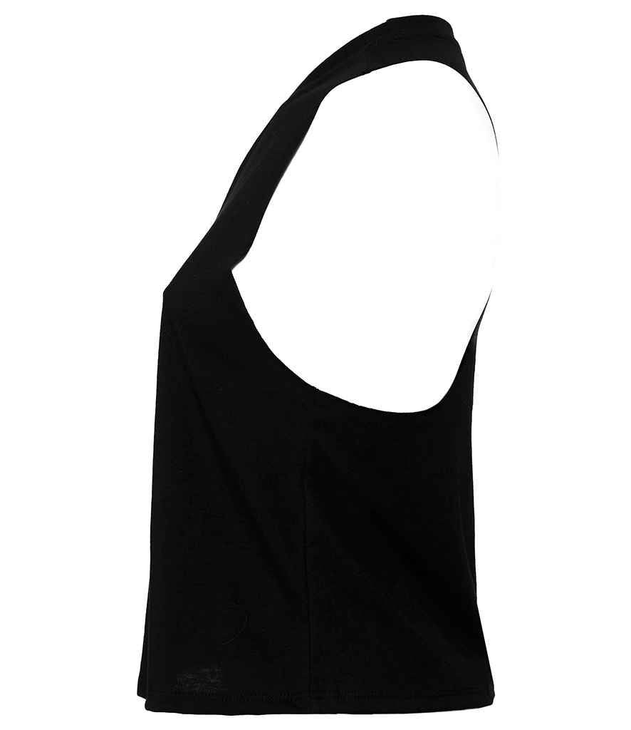 Bella Ladies Racer Back Cropped Tank Top in by Bella+Canvas — Custom branded clothing by Print Press, featuring premium embroidery produced in our specialist print lab in the UK.
