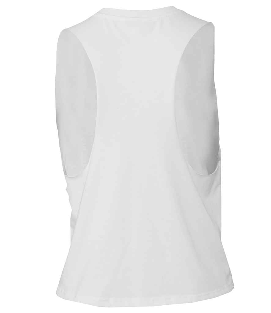 Bella Ladies Racer Back Cropped Tank Top in by Bella+Canvas — Custom branded clothing by Print Press, featuring premium embroidery produced in our specialist print lab in the UK.