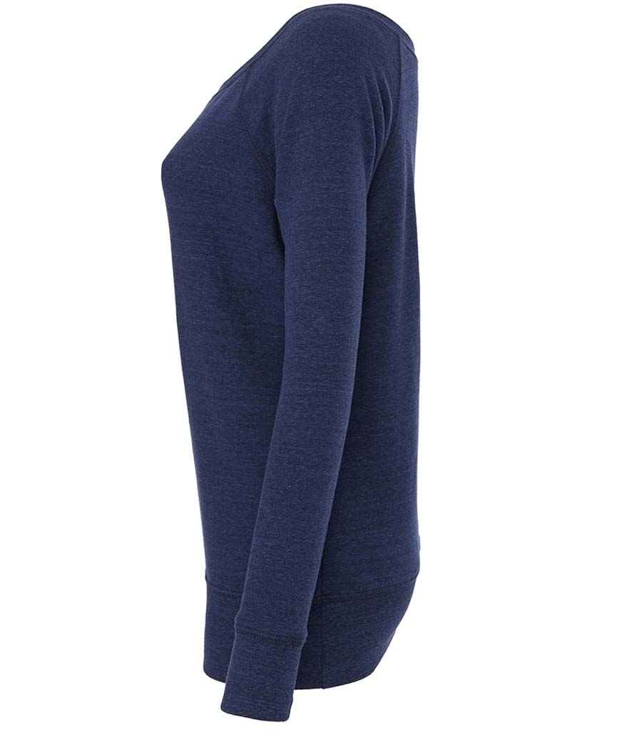 Bella Ladies Tri-Blend Sponge Fleece Wide Neck Sweatshirt in by Bella+Canvas — Custom branded clothing by Print Press, featuring premium embroidery produced in our specialist print lab in the UK.