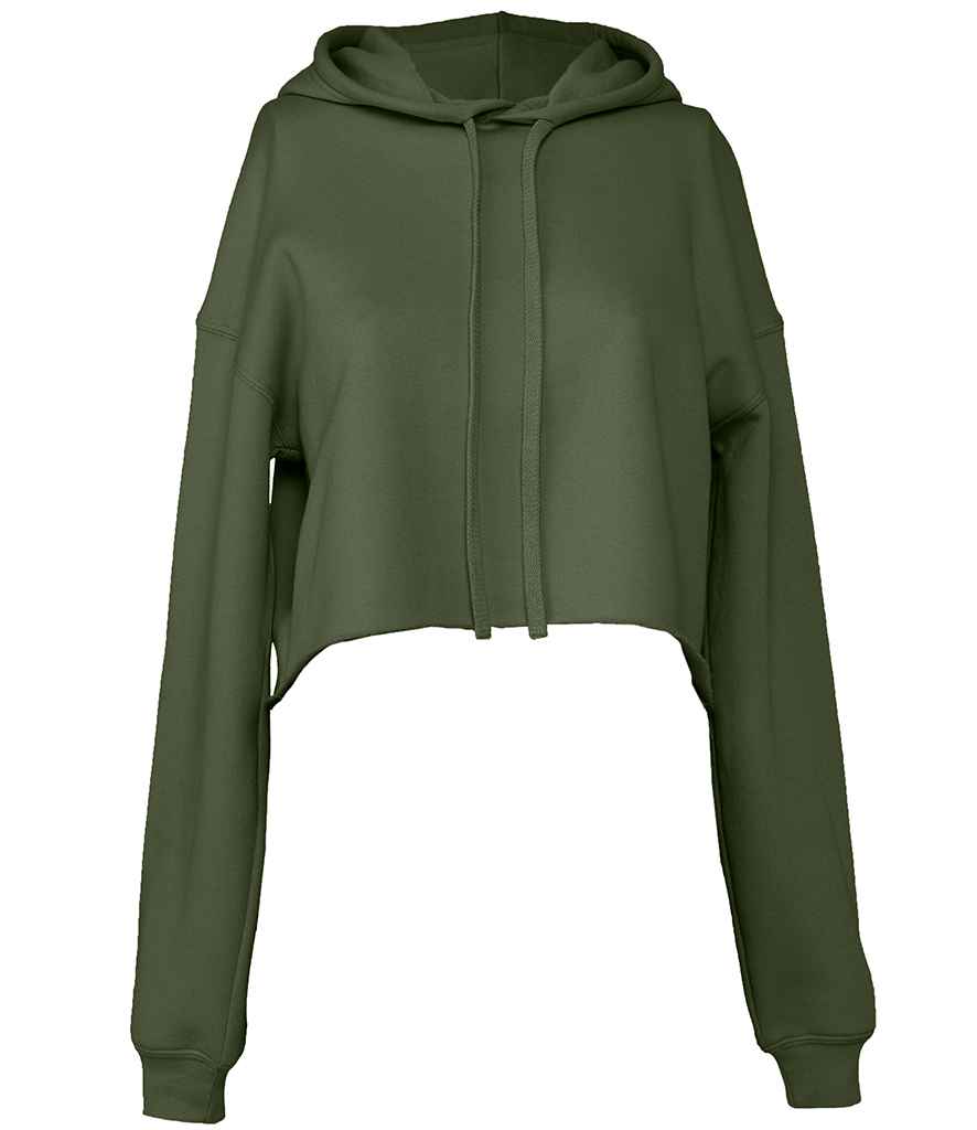 Bella Ladies Cropped Hoodie in by Bella+Canvas — Custom branded clothing by Print Press, featuring premium embroidery produced in our specialist print lab in the UK.
