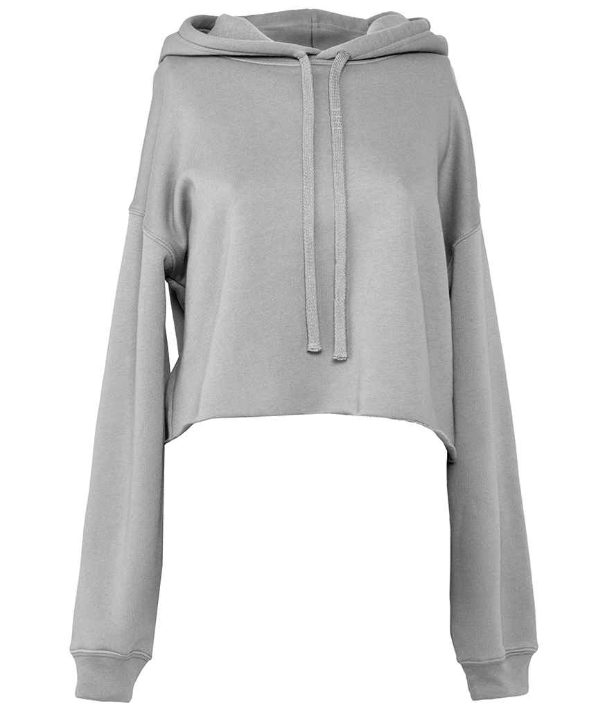 Bella Ladies Cropped Hoodie in by Bella+Canvas — Custom branded clothing by Print Press, featuring premium embroidery produced in our specialist print lab in the UK.