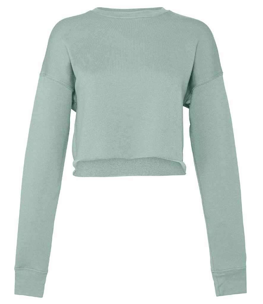 Bella Ladies Cropped Sweatshirt in by Bella+Canvas — Custom branded clothing by Print Press, featuring premium embroidery produced in our specialist print lab in the UK.