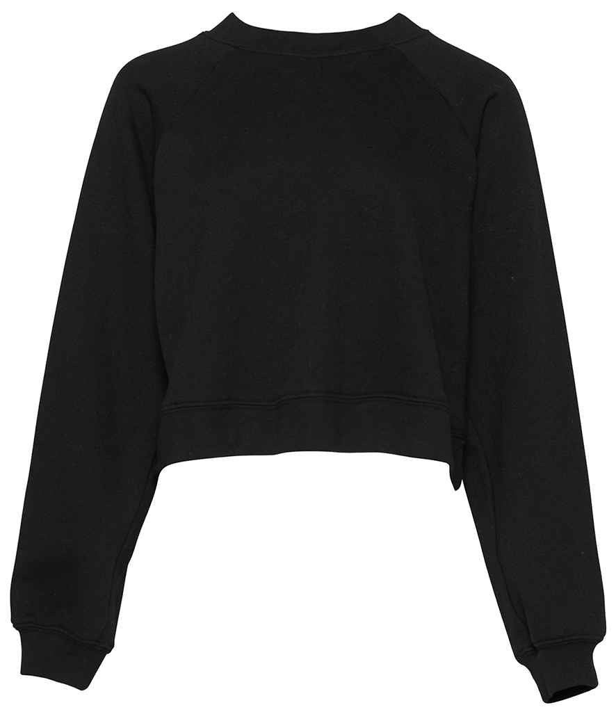 Bella Ladies Raglan Cropped Pullover Sweatshirt in by Bella+Canvas — Custom branded clothing by Print Press, featuring premium embroidery produced in our specialist print lab in the UK.