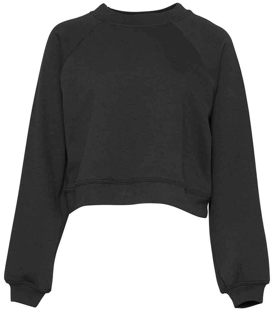 Bella Ladies Raglan Cropped Pullover Sweatshirt in by Bella+Canvas — Custom branded clothing by Print Press, featuring premium embroidery produced in our specialist print lab in the UK.
