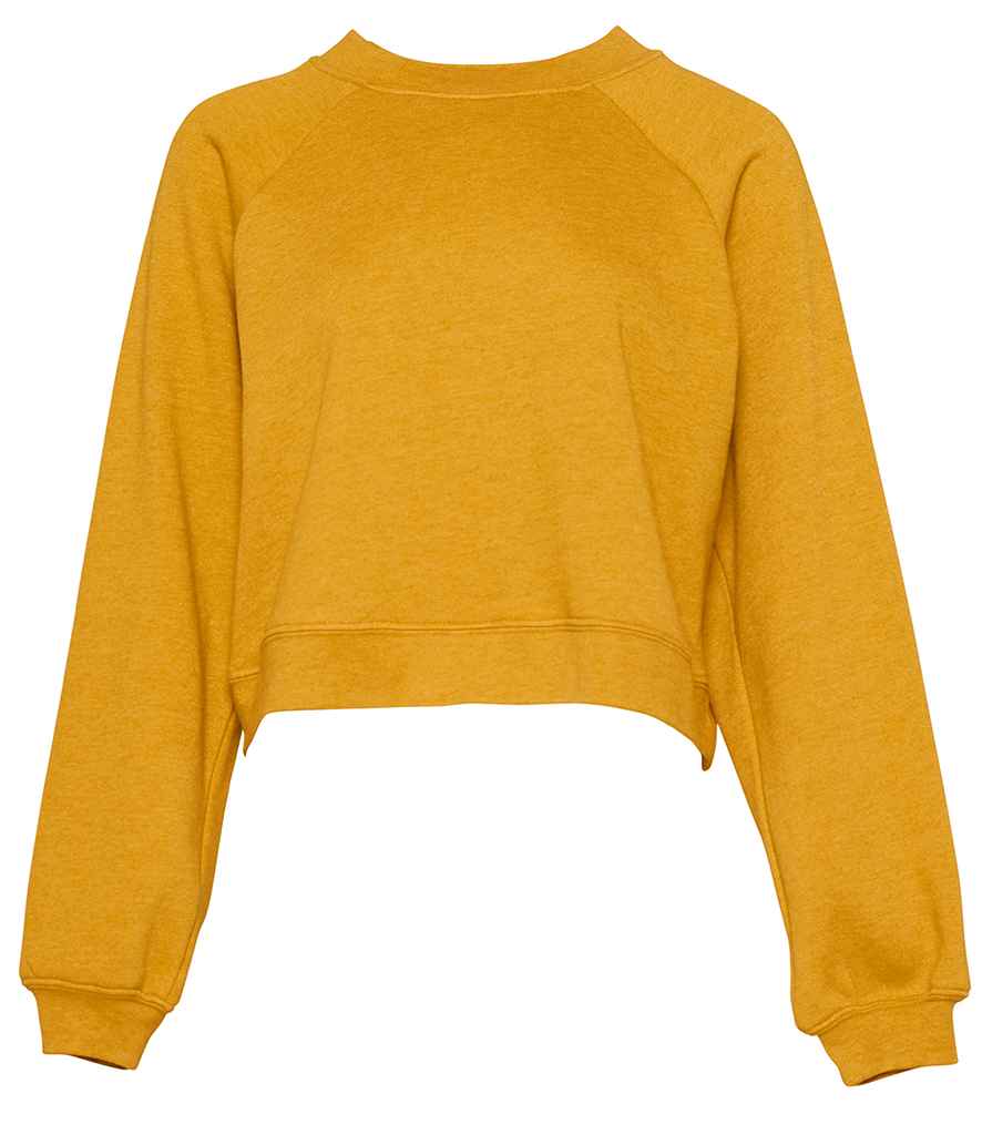 Bella Ladies Raglan Cropped Pullover Sweatshirt in by Bella+Canvas — Custom branded clothing by Print Press, featuring premium embroidery produced in our specialist print lab in the UK.