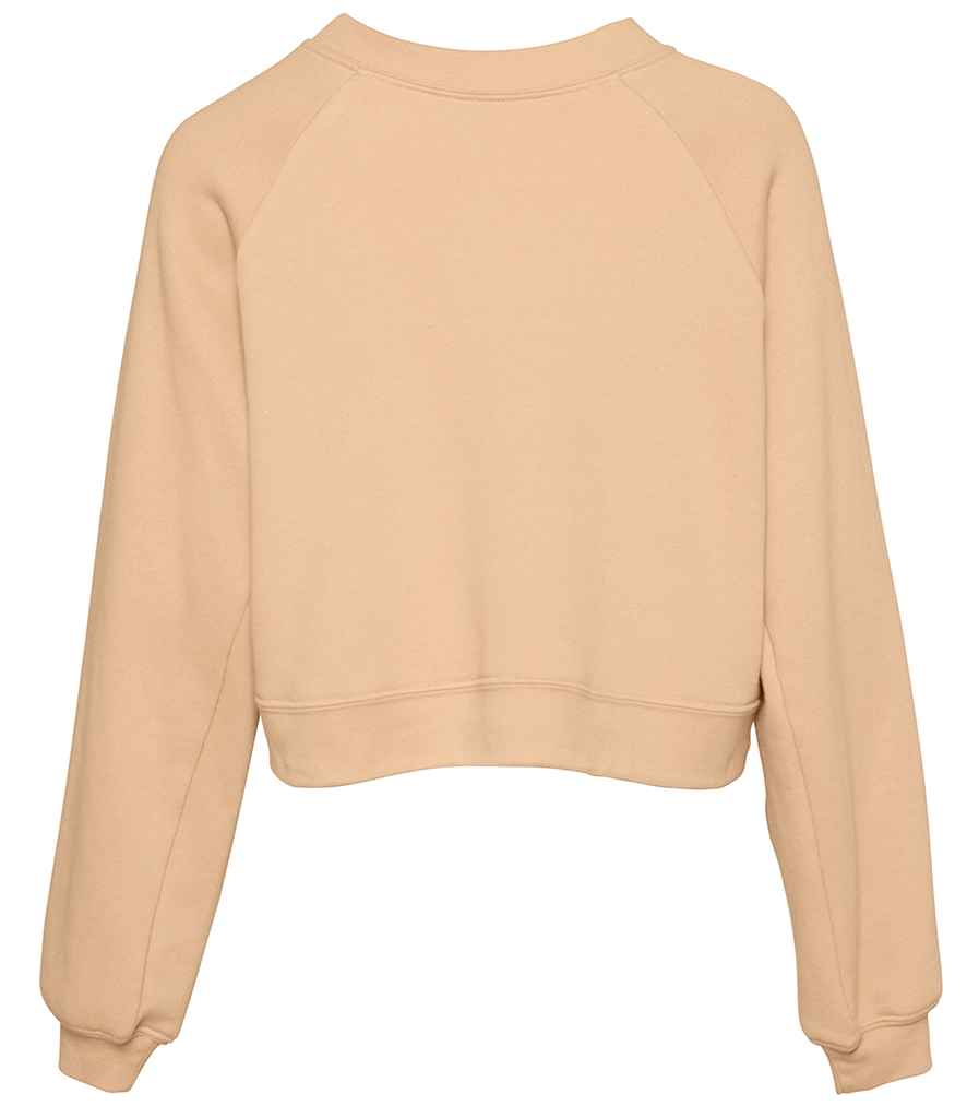 Bella Ladies Raglan Cropped Pullover Sweatshirt in by Bella+Canvas — Custom branded clothing by Print Press, featuring premium embroidery produced in our specialist print lab in the UK.