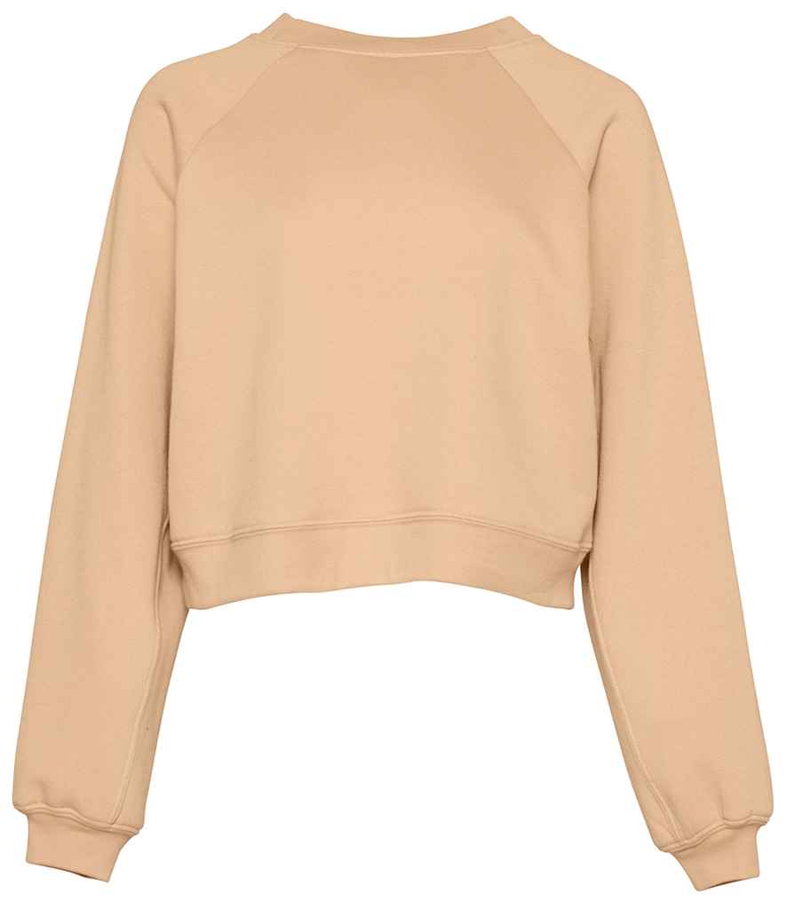 Bella Ladies Raglan Cropped Pullover Sweatshirt in by Bella+Canvas — Custom branded clothing by Print Press, featuring premium embroidery produced in our specialist print lab in the UK.