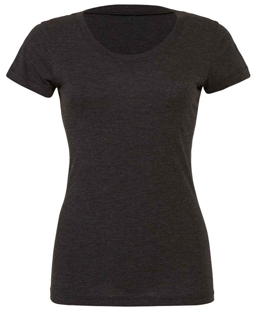 Bella Ladies Tri-Blend T-Shirt in Charcoal Black Tri-Blend by Bella+Canvas — Custom branded clothing by Print Press, featuring premium embroidery produced in our specialist print lab in the UK.