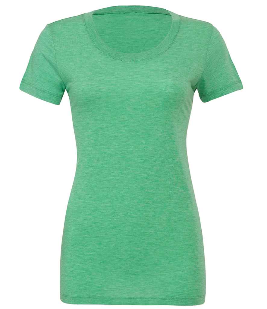 Bella Ladies Tri-Blend T-Shirt in Green Tri-Blend by Bella+Canvas — Custom branded clothing by Print Press, featuring premium embroidery produced in our specialist print lab in the UK.