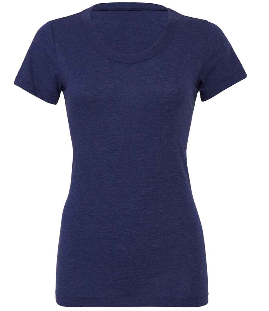 Bella Ladies Tri-Blend T-Shirt in Navy Tri-Blend by Bella+Canvas — Custom branded clothing by Print Press, featuring premium embroidery produced in our specialist print lab in the UK.