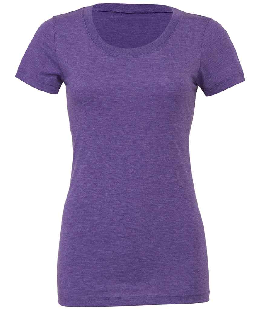 Bella Ladies Tri-Blend T-Shirt in Purple Tri-Blend by Bella+Canvas — Custom branded clothing by Print Press, featuring premium embroidery produced in our specialist print lab in the UK.