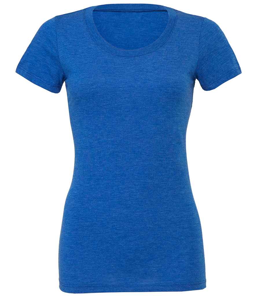 Bella Ladies Tri-Blend T-Shirt in True Royal Tri-Blend by Bella+Canvas — Custom branded clothing by Print Press, featuring premium embroidery produced in our specialist print lab in the UK.