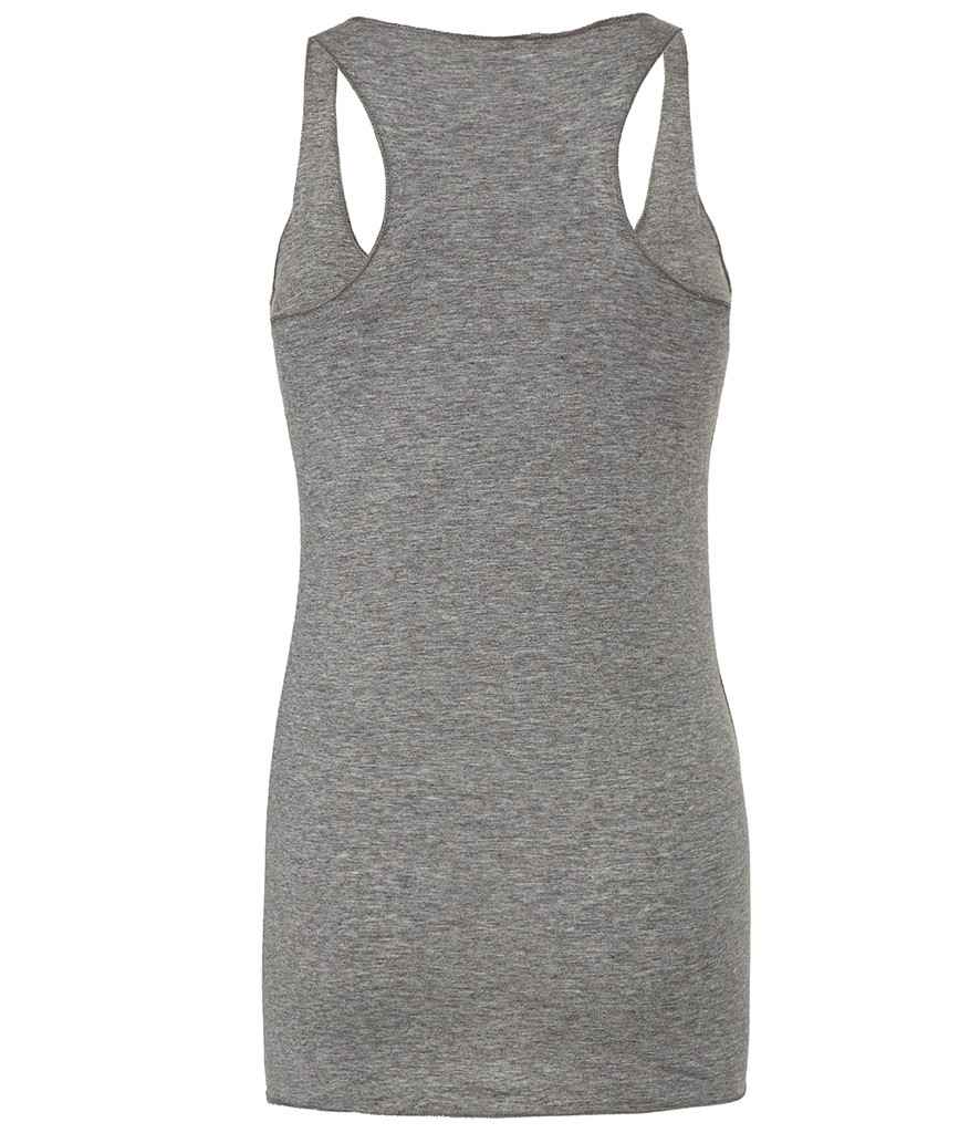 Bella Ladies Tri-Blend Racer Back Tank Top in by Bella+Canvas — Custom branded clothing by Print Press, featuring premium embroidery produced in our specialist print lab in the UK.