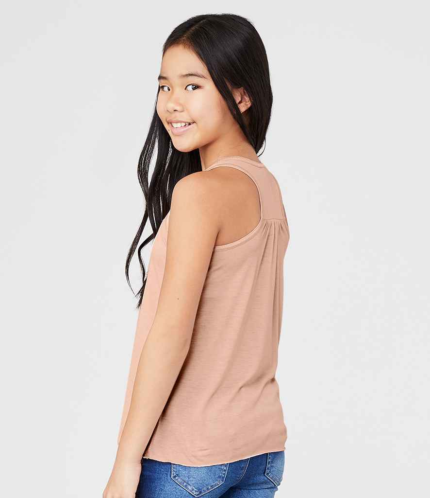 Bella Youths Flowy Racer Back Tank Top in by Bella+Canvas — Custom branded clothing by Print Press, featuring premium embroidery produced in our specialist print lab in the UK.