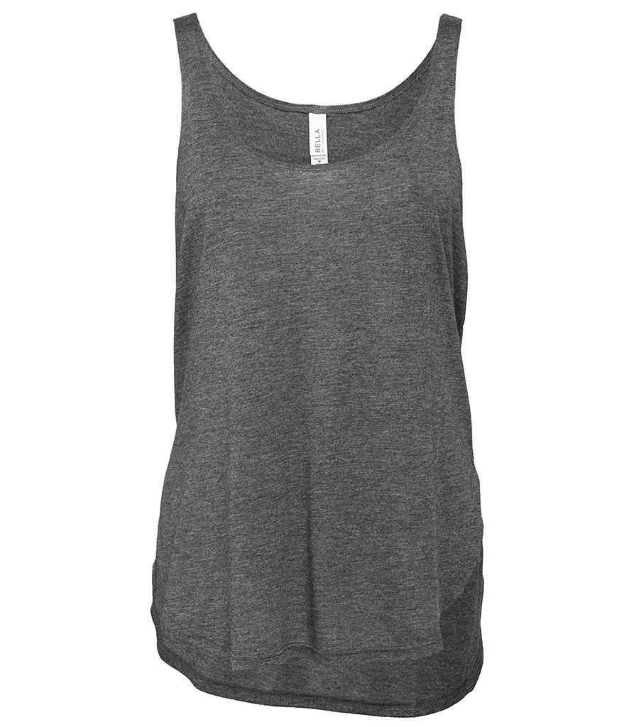 Bella Ladies Flowy Side Slit Tank Top in by Bella+Canvas — Custom branded clothing by Print Press, featuring premium embroidery produced in our specialist print lab in the UK.