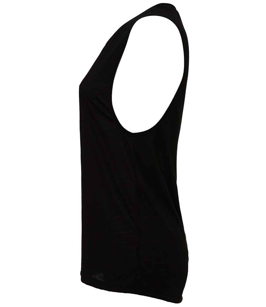 Bella Ladies Flowy Scoop Muscle Tank Top in by Bella+Canvas — Custom branded clothing by Print Press, featuring premium embroidery produced in our specialist print lab in the UK.