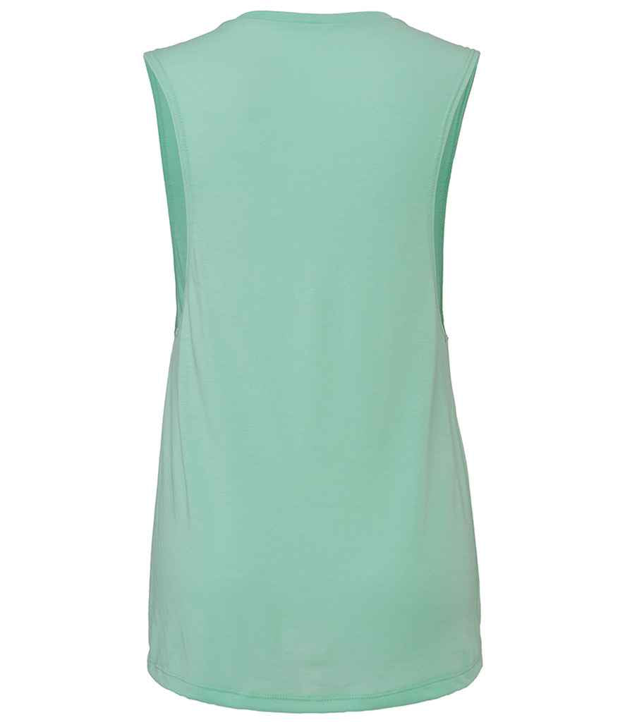 Bella Ladies Flowy Scoop Muscle Tank Top in by Bella+Canvas — Custom branded clothing by Print Press, featuring premium embroidery produced in our specialist print lab in the UK.