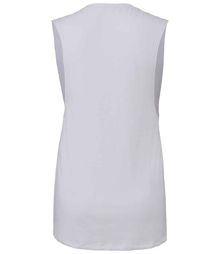 Bella Ladies Flowy Scoop Muscle Tank Top in by Bella+Canvas — Custom branded clothing by Print Press, featuring premium embroidery produced in our specialist print lab in the UK.