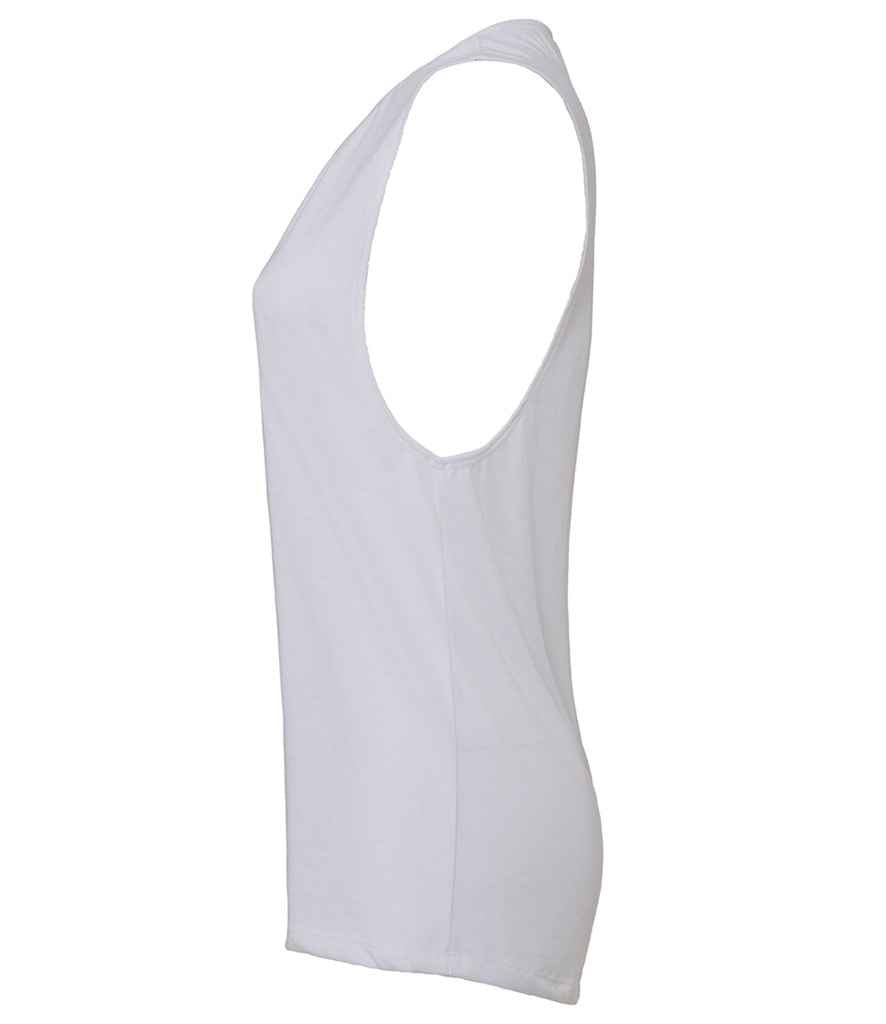Bella Ladies Flowy Scoop Muscle Tank Top in by Bella+Canvas — Custom branded clothing by Print Press, featuring premium embroidery produced in our specialist print lab in the UK.