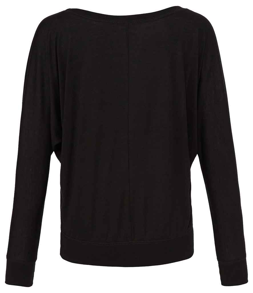 Bella Ladies Flowy Long Sleeve T-Shirt in by Bella+Canvas — Custom branded clothing by Print Press, featuring premium embroidery produced in our specialist print lab in the UK.
