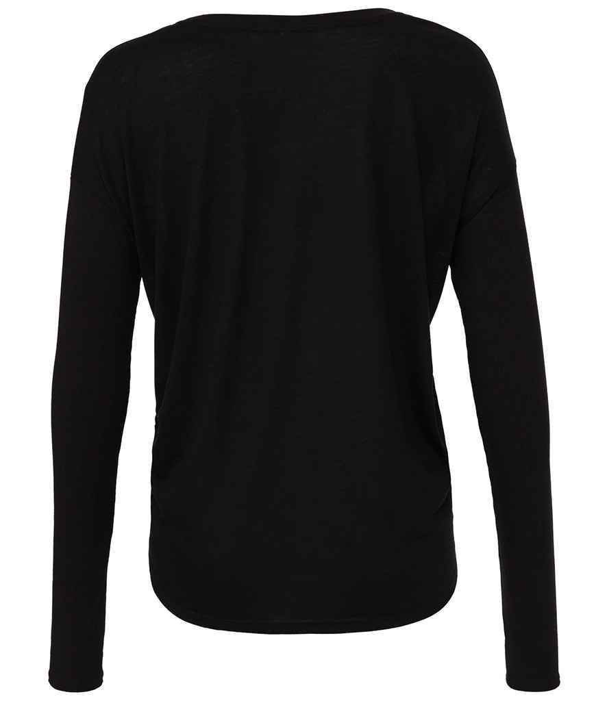 Bella Ladies Flowy 2x1 Long Sleeve T-Shirt in by Bella+Canvas — Custom branded clothing by Print Press, featuring premium embroidery produced in our specialist print lab in the UK.
