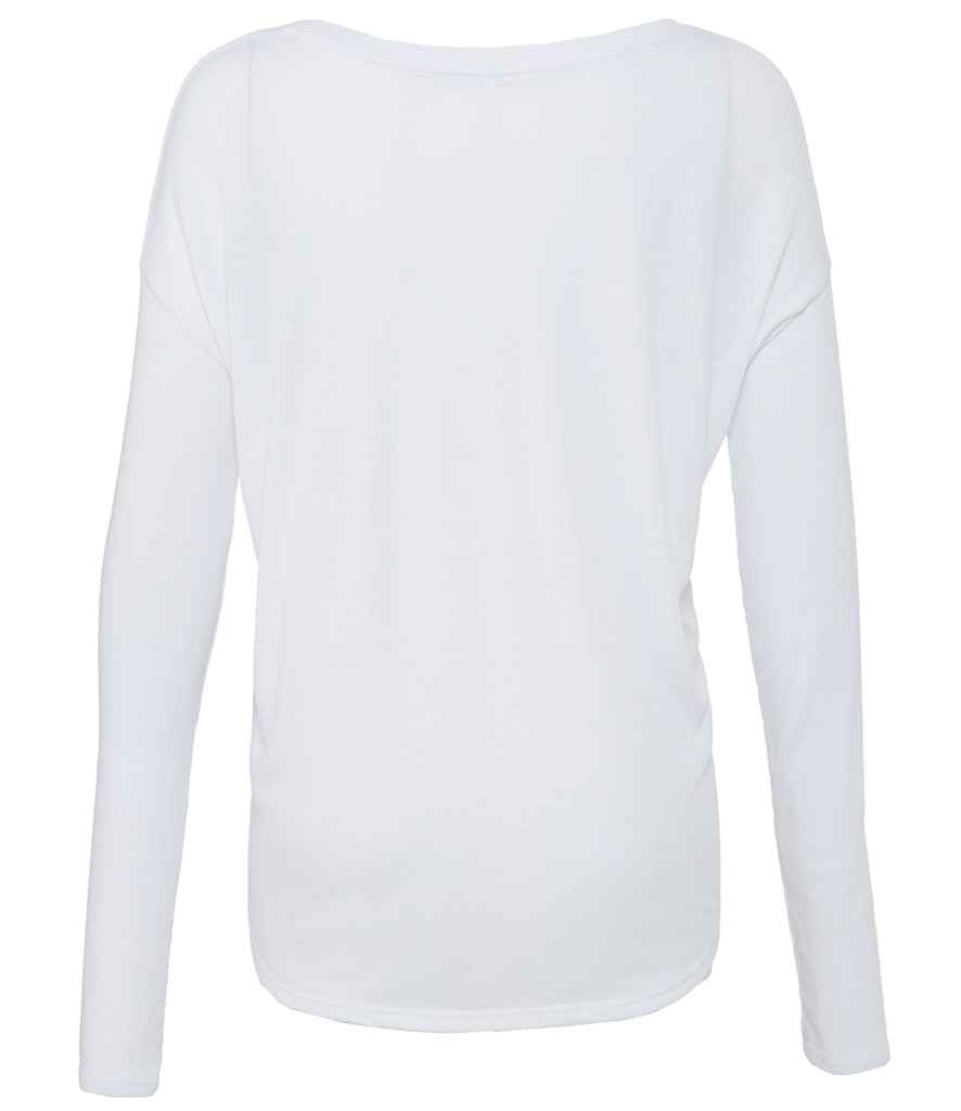 Bella Ladies Flowy 2x1 Long Sleeve T-Shirt in by Bella+Canvas — Custom branded clothing by Print Press, featuring premium embroidery produced in our specialist print lab in the UK.
