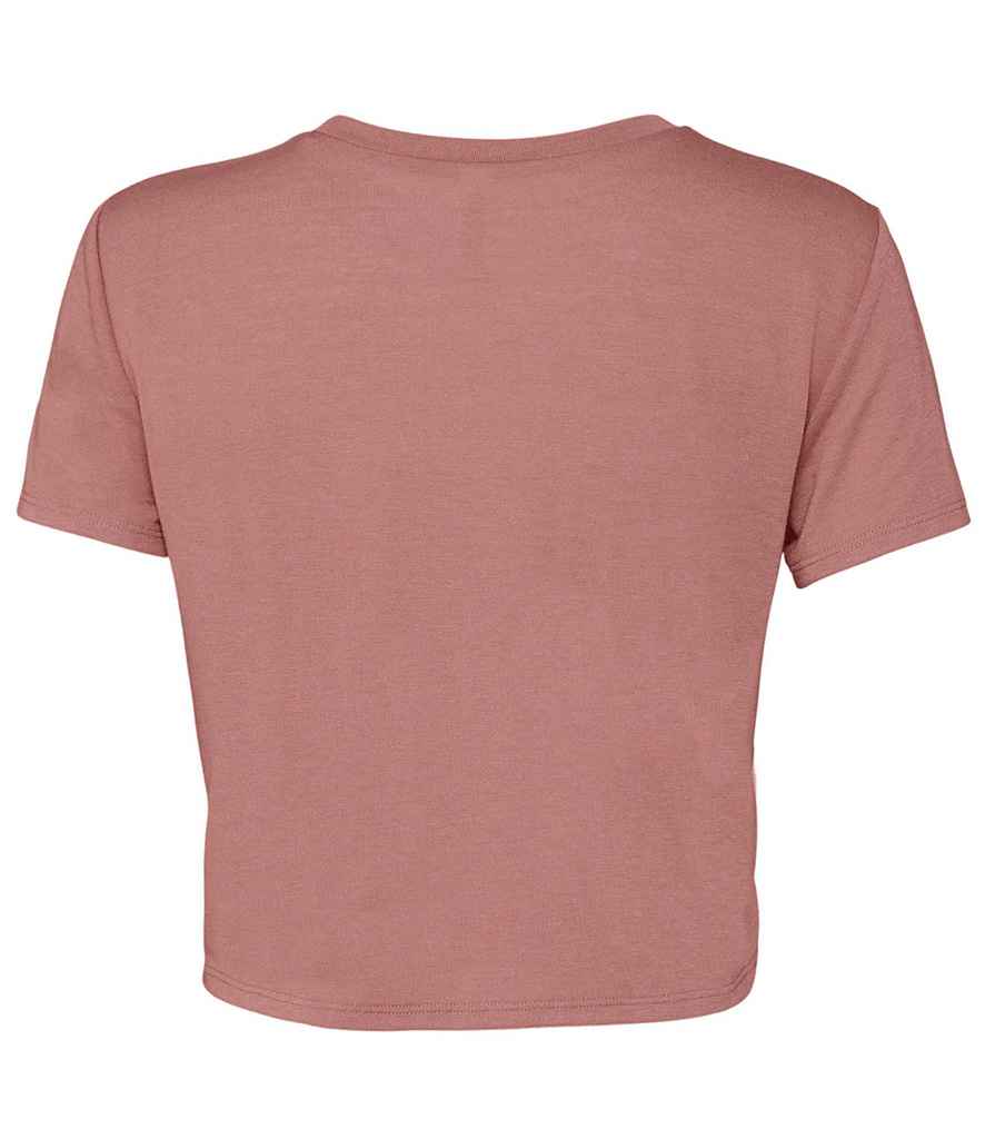 Bella Ladies Flowy Cropped T-Shirt in by Bella+Canvas — Custom branded clothing by Print Press, featuring premium embroidery produced in our specialist print lab in the UK.