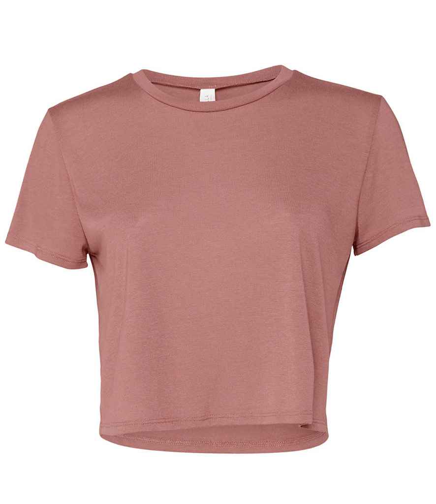 Bella Ladies Flowy Cropped T-Shirt in by Bella+Canvas — Custom branded clothing by Print Press, featuring premium embroidery produced in our specialist print lab in the UK.