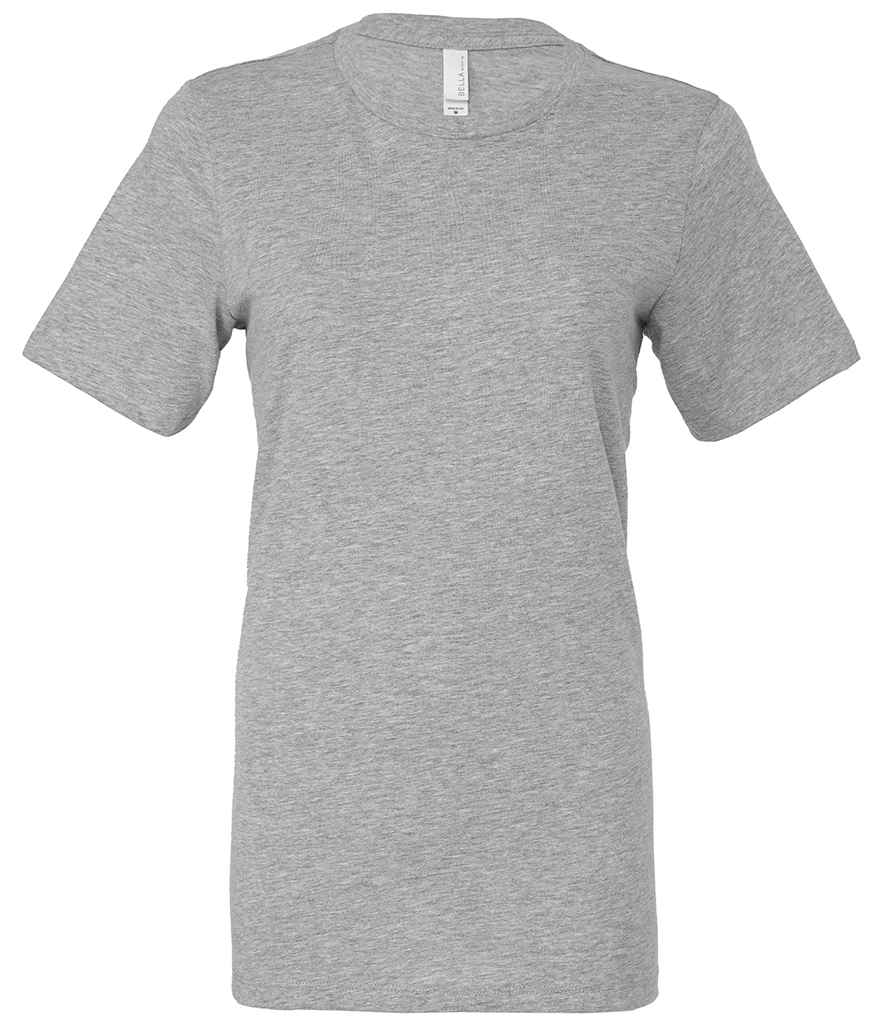 Bella Ladies Relaxed CVC T-Shirt in Athletic Heather by Bella+Canvas — Custom branded clothing by Print Press, featuring premium embroidery produced in our specialist print lab in the UK.