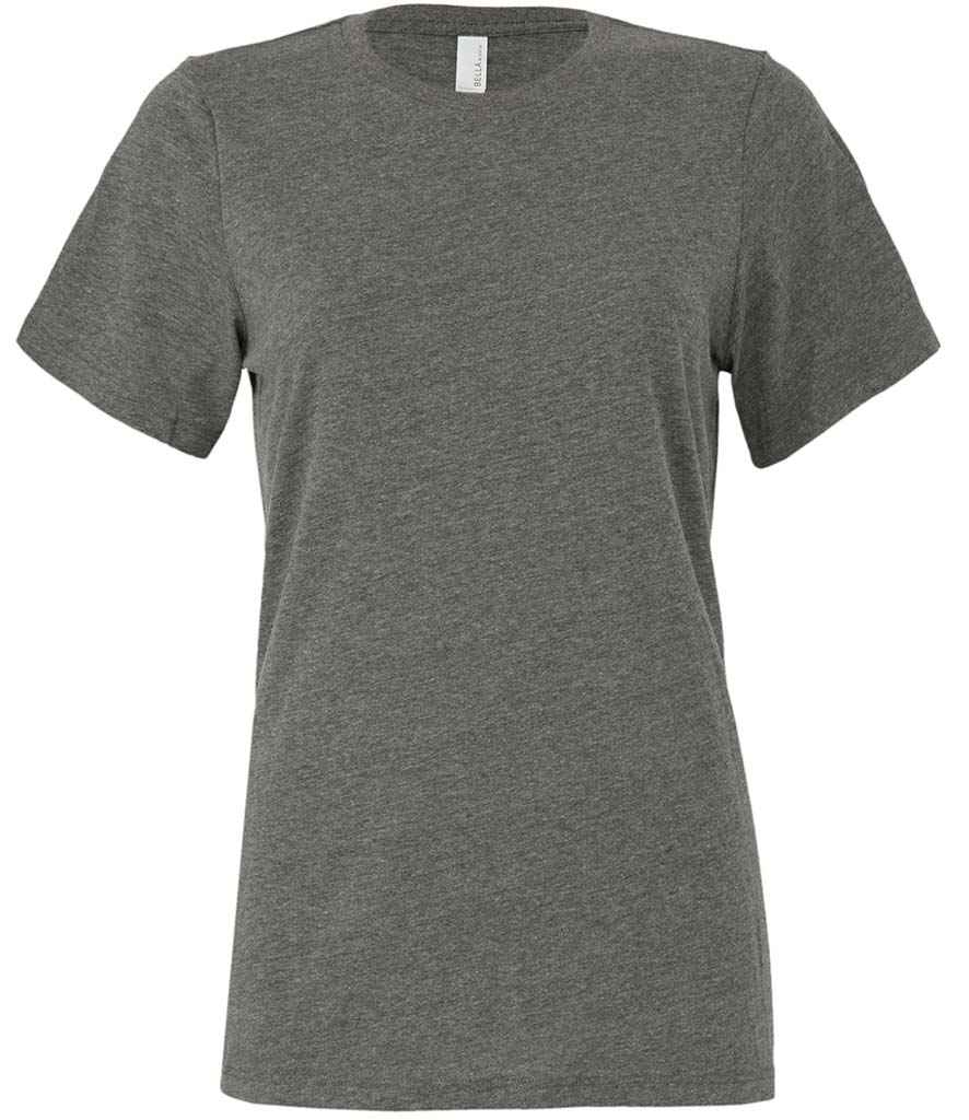 Bella Ladies Relaxed CVC T-Shirt in Deep Heather by Bella+Canvas — Custom branded clothing by Print Press, featuring premium embroidery produced in our specialist print lab in the UK.