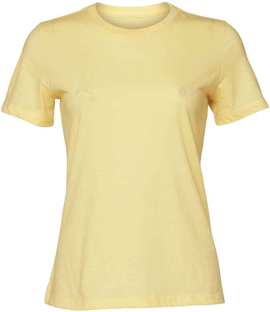 Bella Ladies Relaxed CVC T-Shirt in Heather French Vanilla by Bella+Canvas — Custom branded clothing by Print Press, featuring premium embroidery produced in our specialist print lab in the UK.
