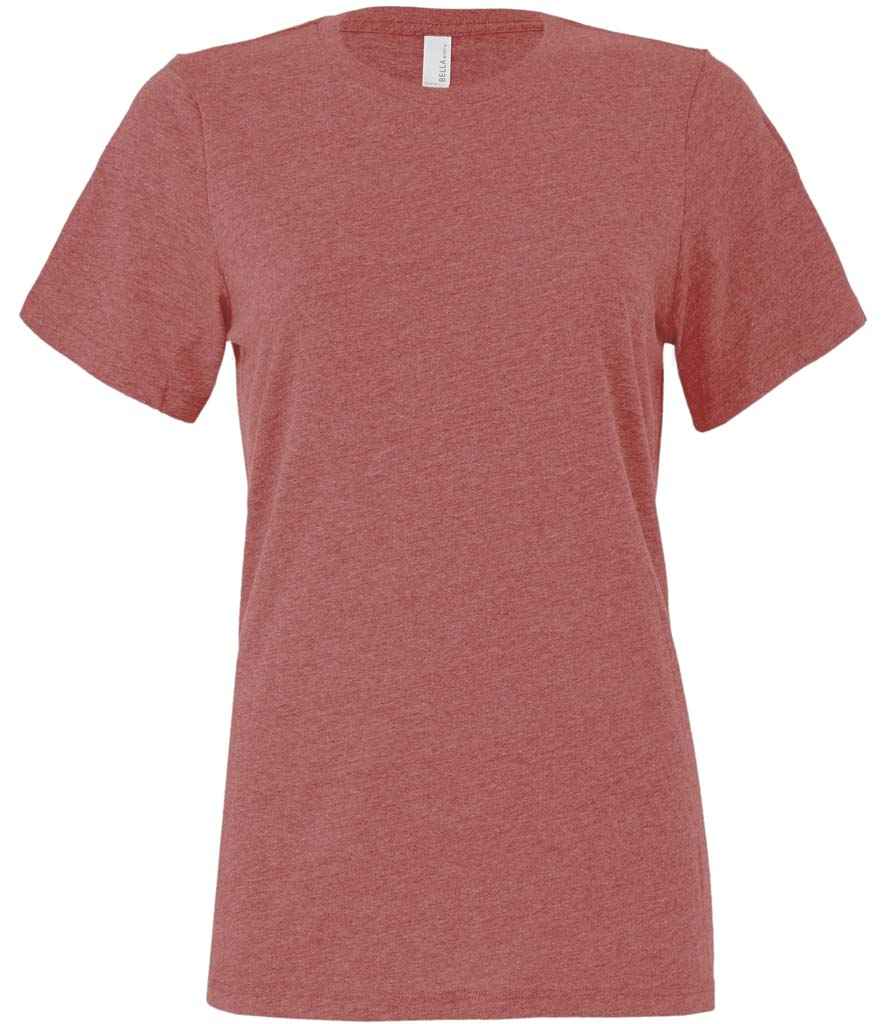 Bella Ladies Relaxed CVC T-Shirt in Heather Mauve by Bella+Canvas — Custom branded clothing by Print Press, featuring premium embroidery produced in our specialist print lab in the UK.