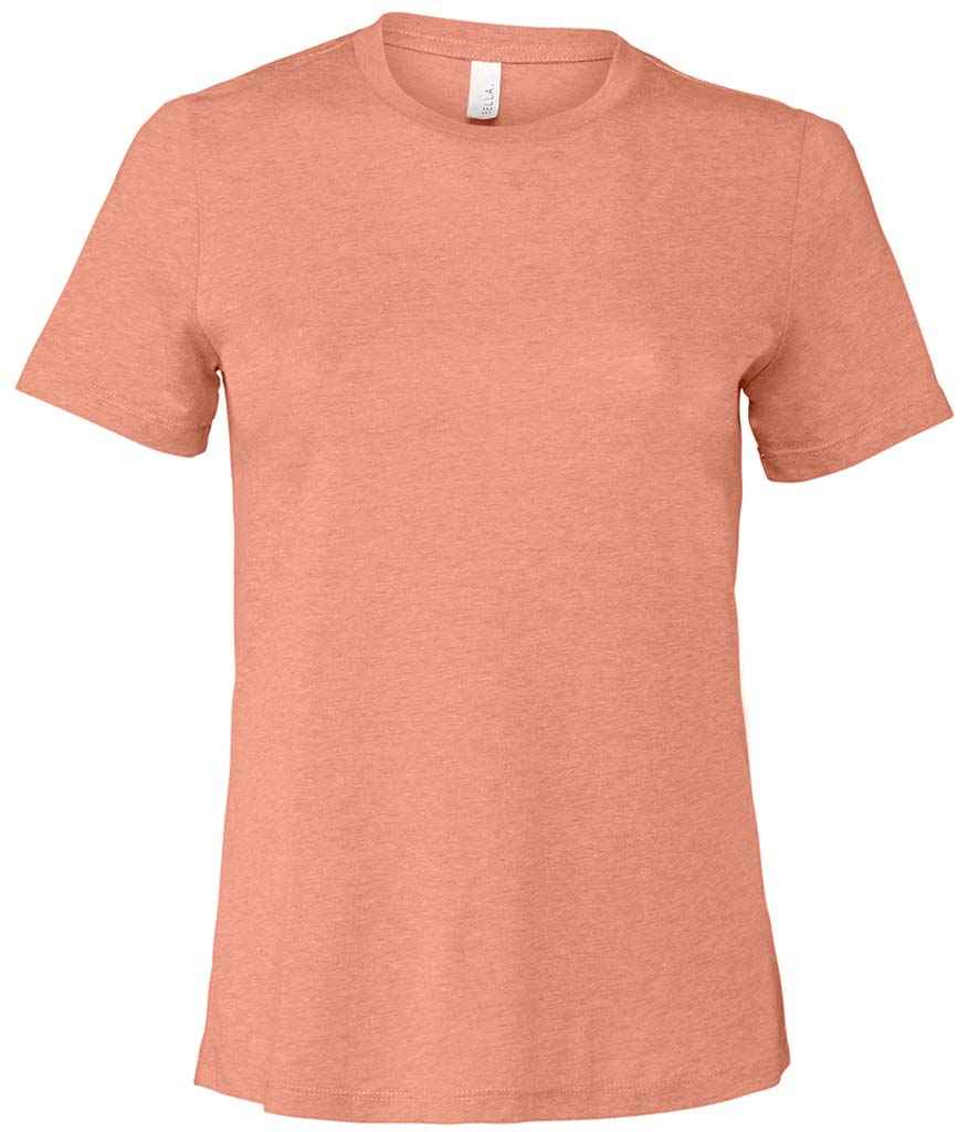 Bella Ladies Relaxed CVC T-Shirt in Heather Sunset by Bella+Canvas — Custom branded clothing by Print Press, featuring premium embroidery produced in our specialist print lab in the UK.