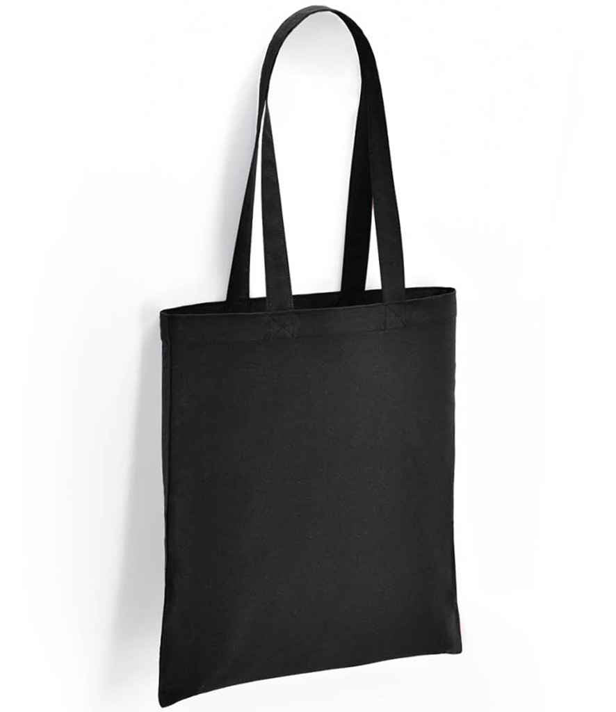 Brand Lab Cotton Long Handle Shopper in ONE Black by Brand Lab — Custom branded clothing by Print Press, featuring premium embroidery produced in our specialist print lab in the UK.