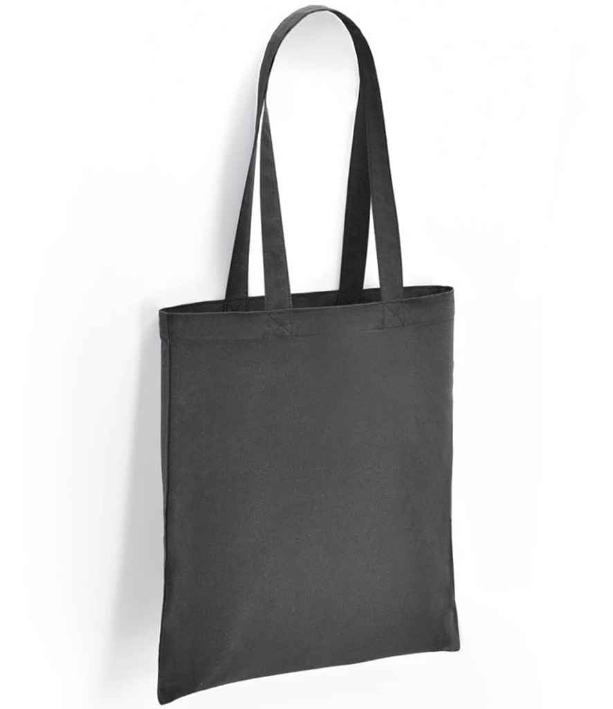 Brand Lab Cotton Long Handle Shopper in ONE Charcoal by Brand Lab — Custom branded clothing by Print Press, featuring premium embroidery produced in our specialist print lab in the UK.