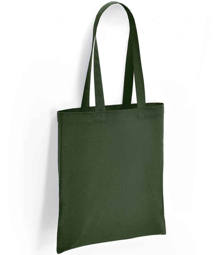 Brand Lab Cotton Long Handle Shopper in ONE Forest Green by Brand Lab — Custom branded clothing by Print Press, featuring premium embroidery produced in our specialist print lab in the UK.