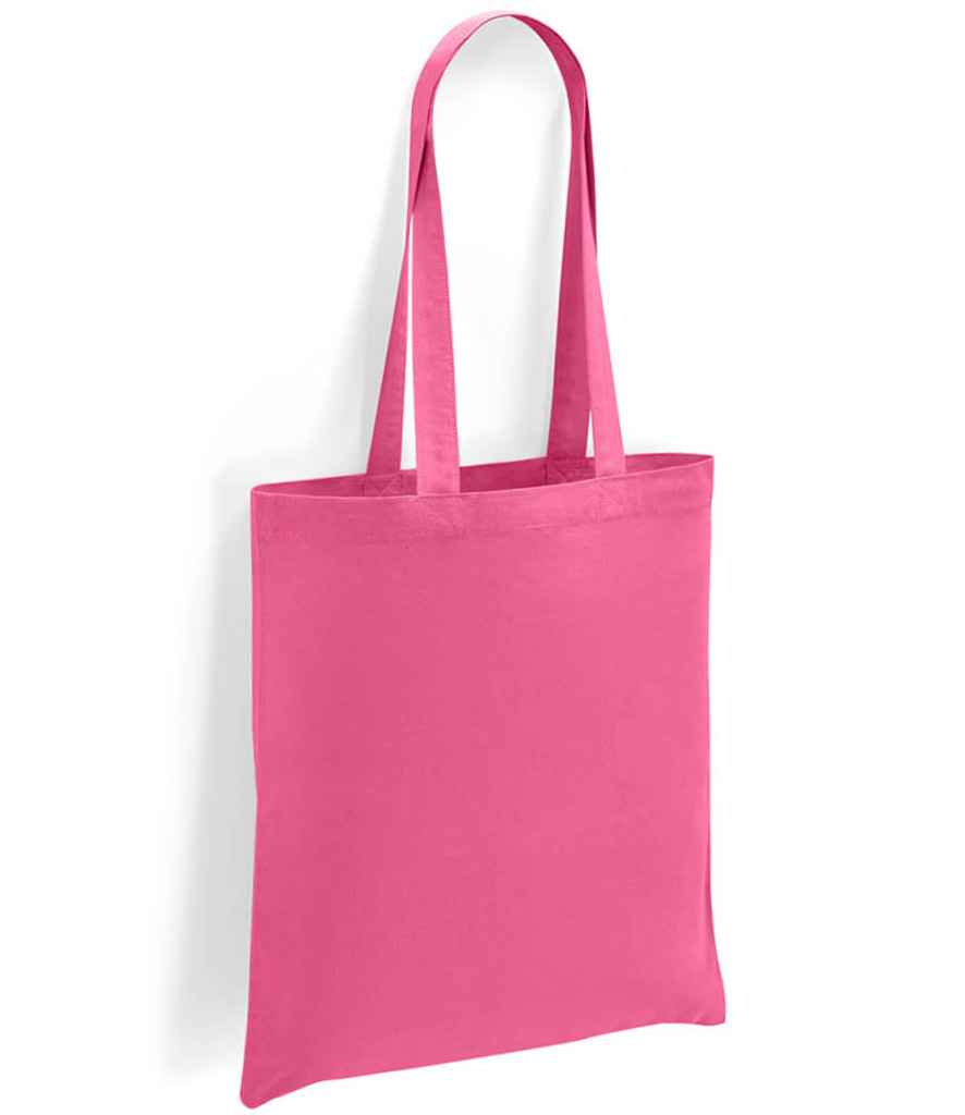 Brand Lab Cotton Long Handle Shopper in ONE Fuchsia by Brand Lab — Custom branded clothing by Print Press, featuring premium embroidery produced in our specialist print lab in the UK.