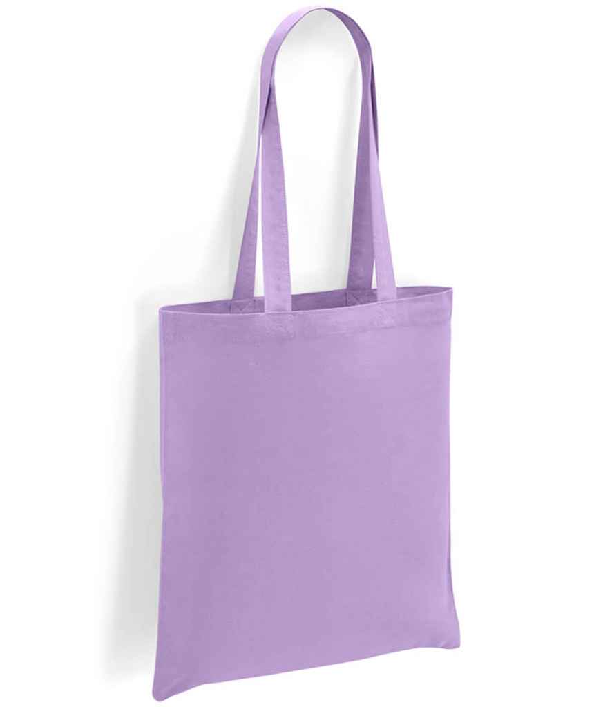 Brand Lab Cotton Long Handle Shopper in ONE Lavender by Brand Lab — Custom branded clothing by Print Press, featuring premium embroidery produced in our specialist print lab in the UK.