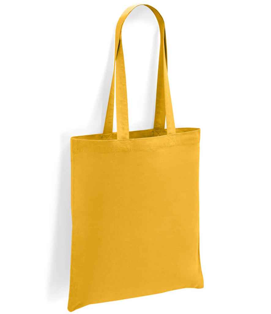 Brand Lab Cotton Long Handle Shopper in ONE Mustard by Brand Lab — Custom branded clothing by Print Press, featuring premium embroidery produced in our specialist print lab in the UK.