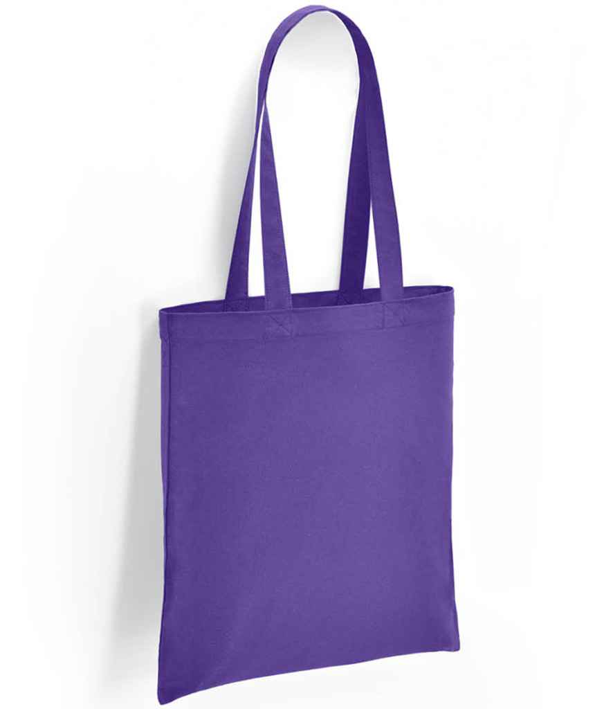 Brand Lab Cotton Long Handle Shopper in ONE Purple by Brand Lab — Custom branded clothing by Print Press, featuring premium embroidery produced in our specialist print lab in the UK.