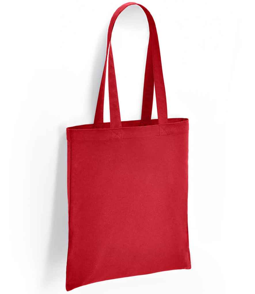Brand Lab Cotton Long Handle Shopper in ONE Red by Brand Lab — Custom branded clothing by Print Press, featuring premium embroidery produced in our specialist print lab in the UK.