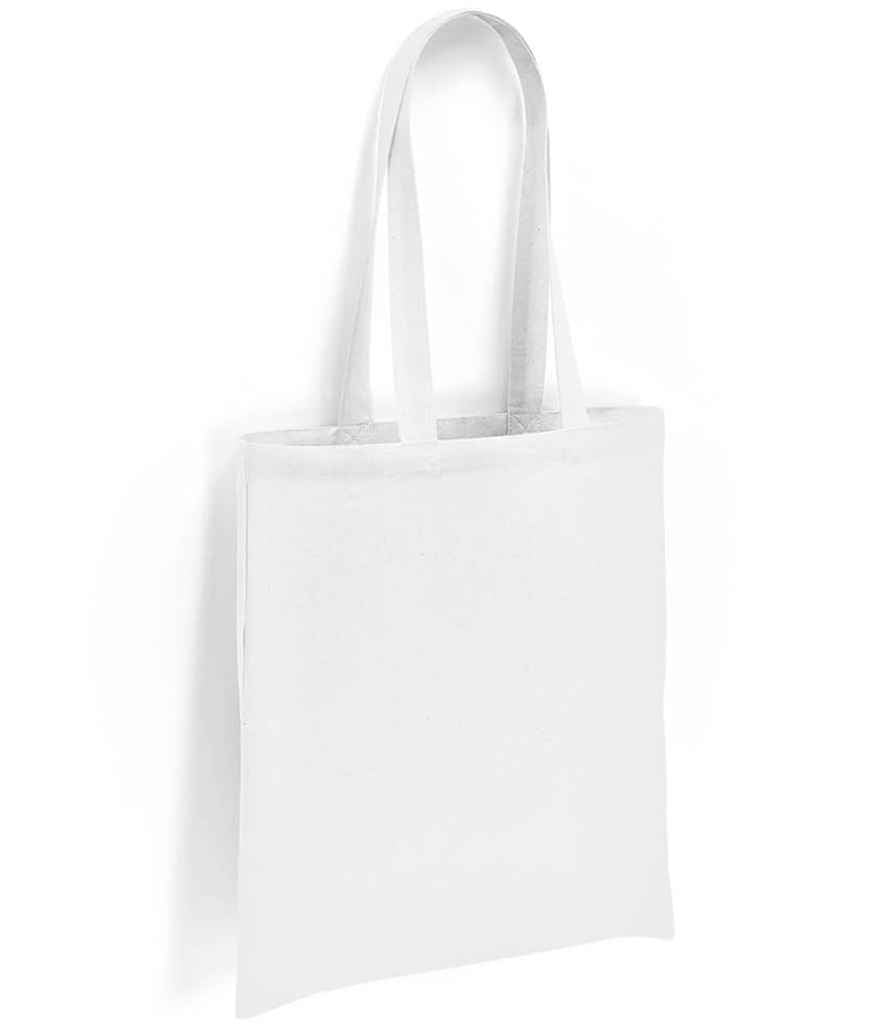 Brand Lab Cotton Long Handle Shopper in ONE White by Brand Lab — Custom branded clothing by Print Press, featuring premium embroidery produced in our specialist print lab in the UK.