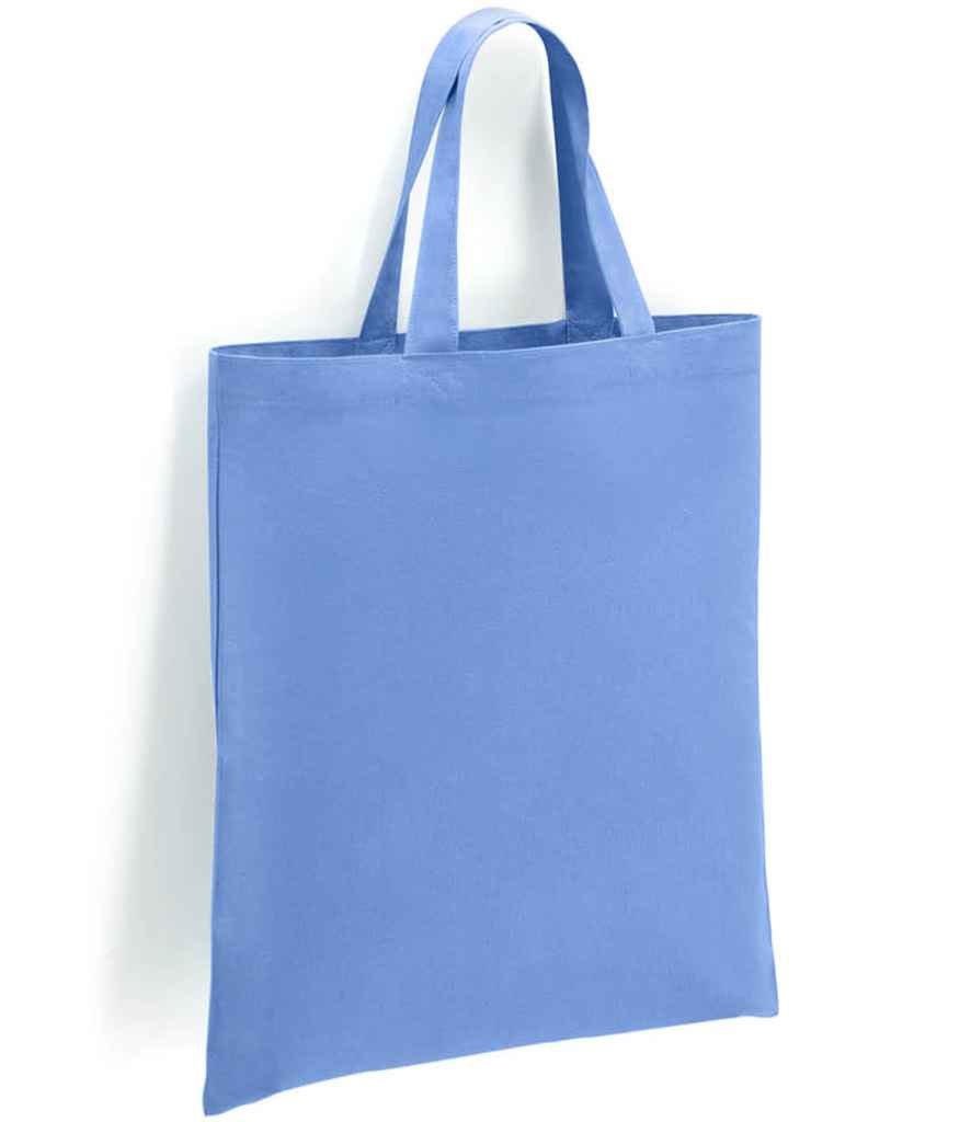 Brand Lab Cotton Short Handle Shopper in ONE Denim by Brand Lab — Custom branded clothing by Print Press, featuring premium embroidery produced in our specialist print lab in the UK.