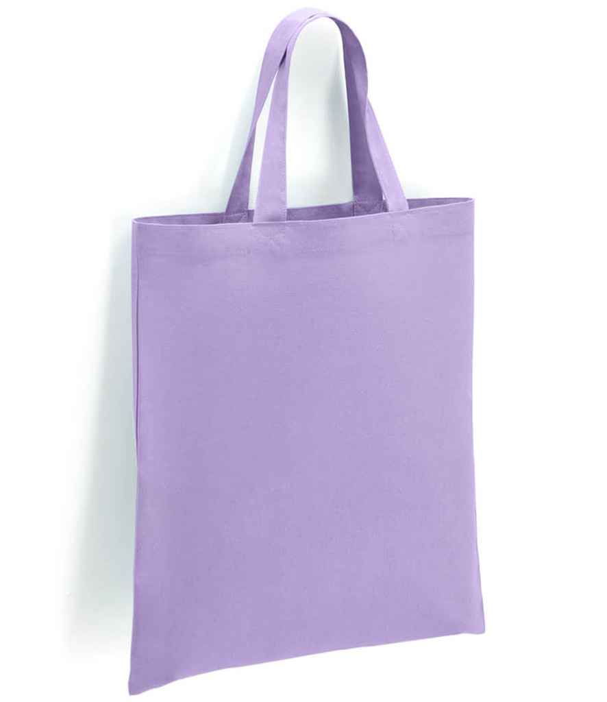 Brand Lab Cotton Short Handle Shopper in ONE Lavender by Brand Lab — Custom branded clothing by Print Press, featuring premium embroidery produced in our specialist print lab in the UK.
